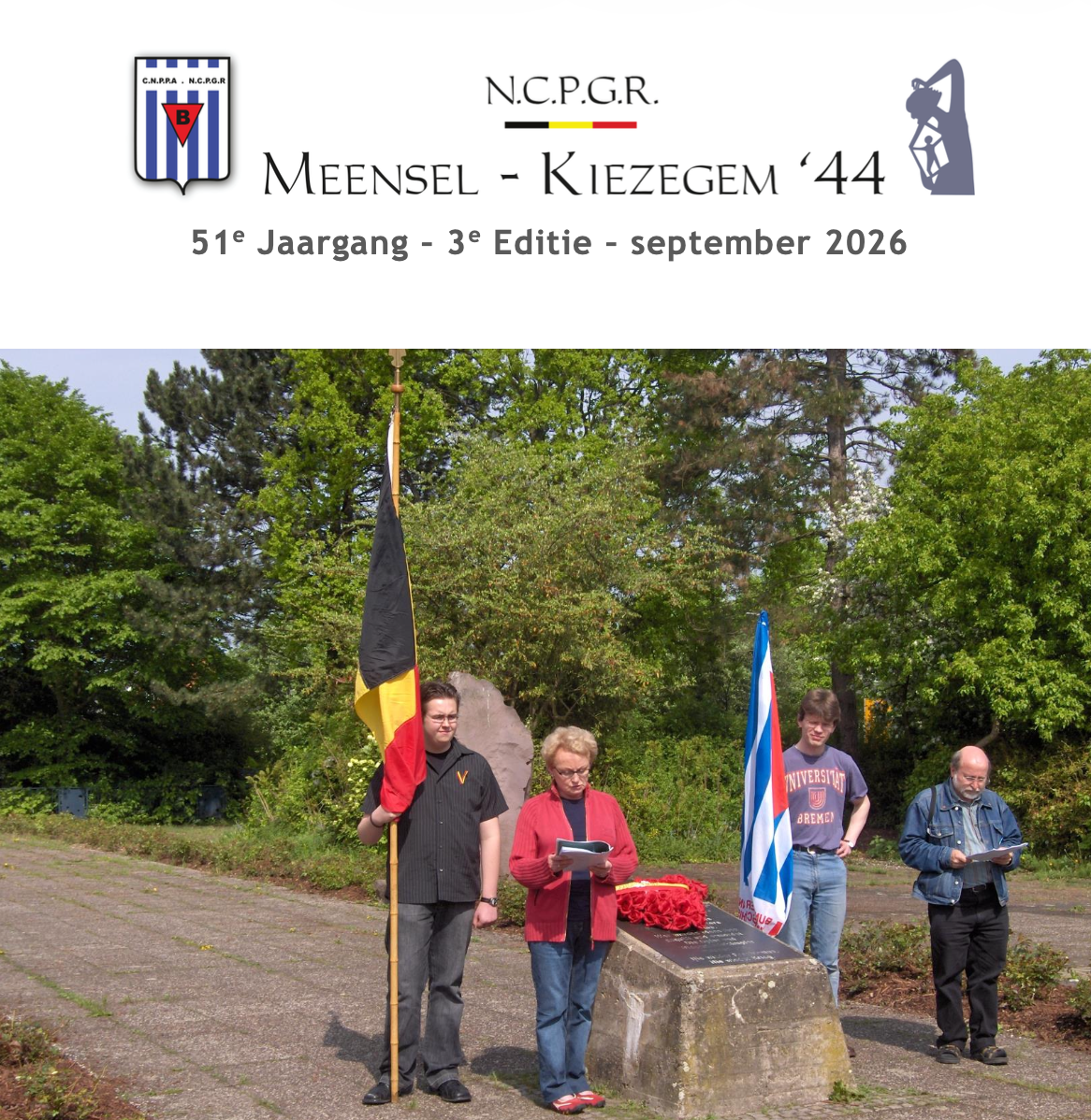 Cover nieuwsbrief NCPGR Meensel-Kiezegem '44 september 2026
